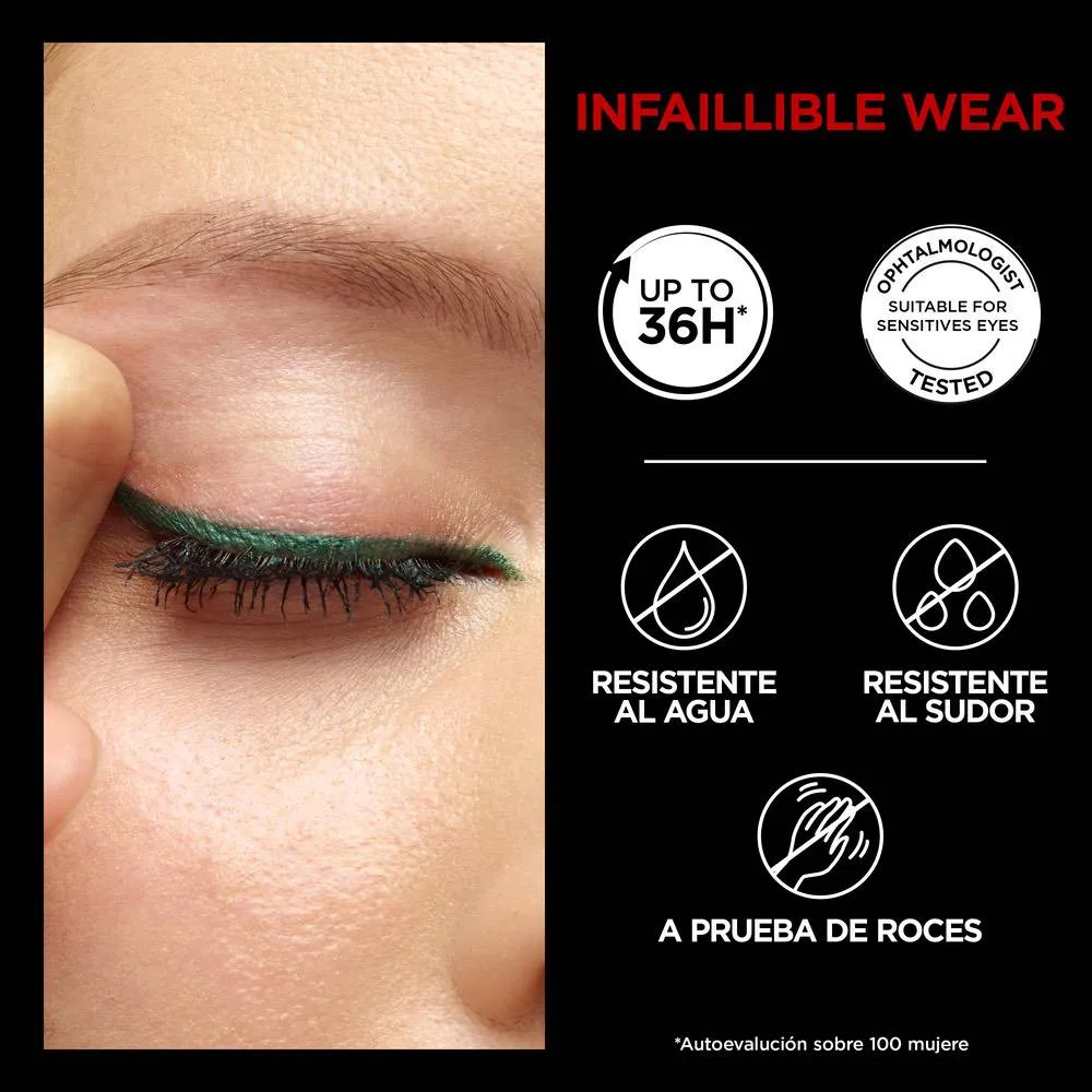 L'Oréal Paris Infalible  Grip Liner 36H  Taupe Grey 003 - Imagen 2