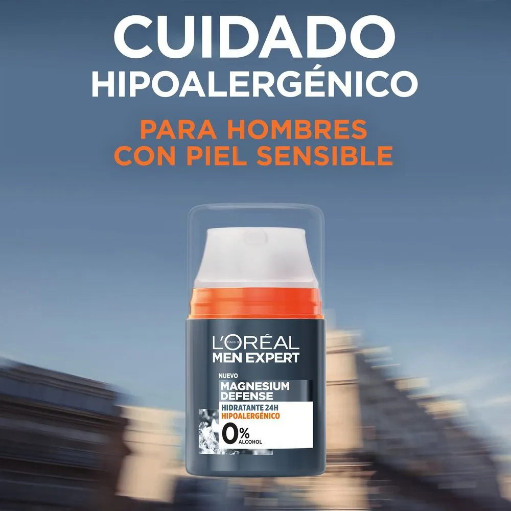 Men Expert Magnesium Defense Hidratante 24h Hipoalergénica 50ml - Imagen 2