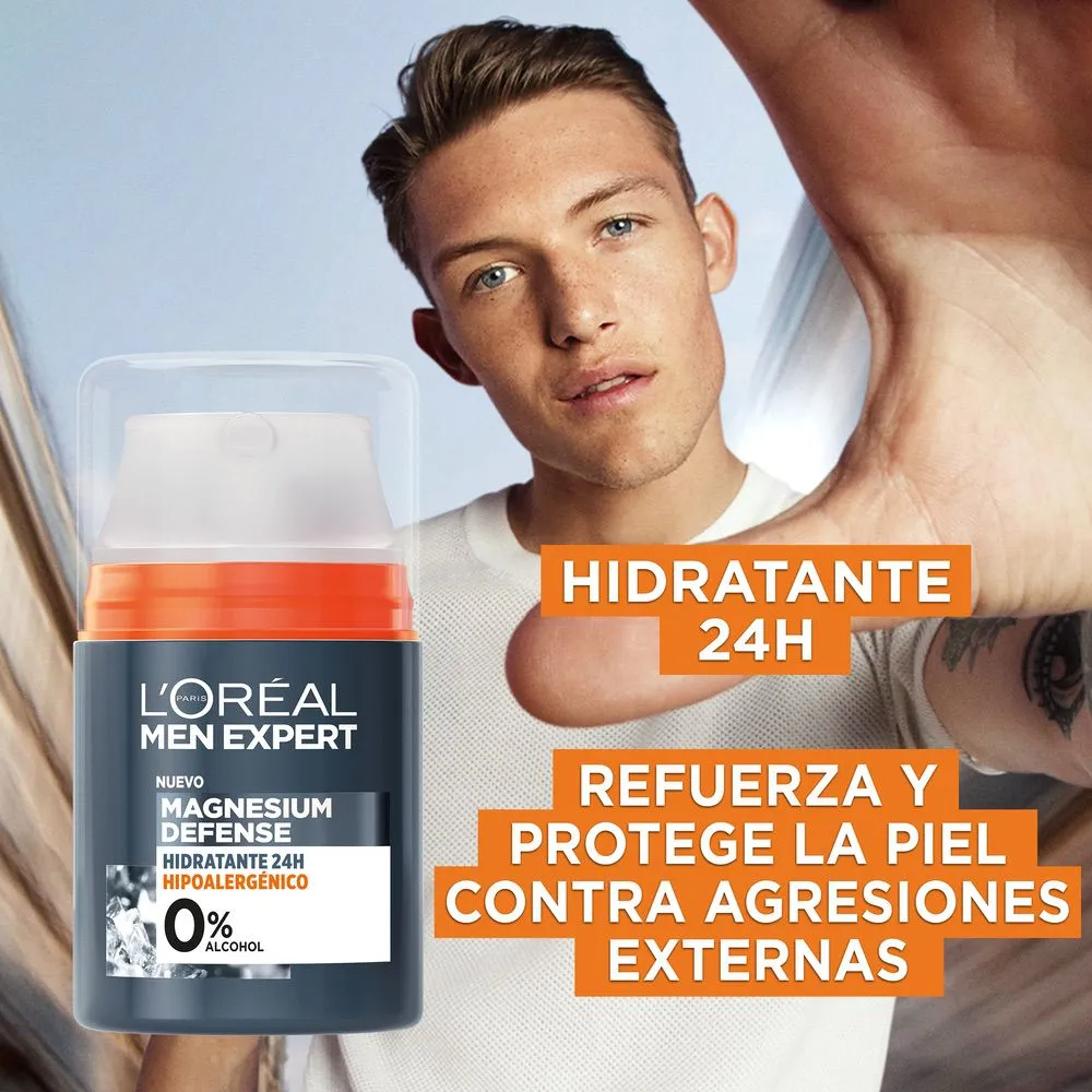 Men Expert Magnesium Defense Hidratante 24h Hipoalergénica 50ml - Imagen 3