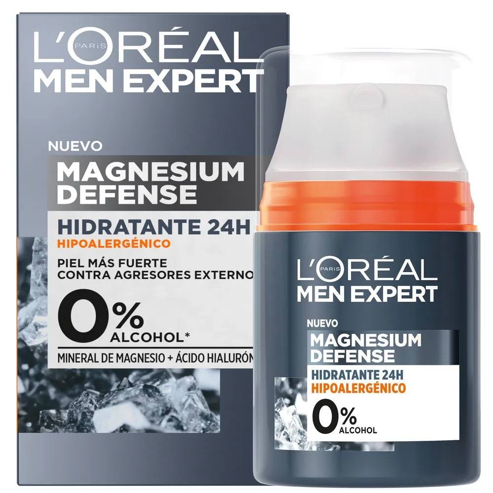 Men Expert Magnesium Defense Hidratante 24h Hipoalergénica 50ml