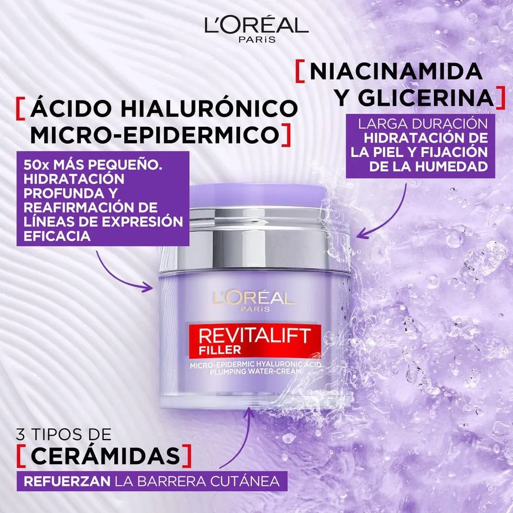 REVITALIFT Filler Gel Crema Rellenador con Ácido Hialurónico