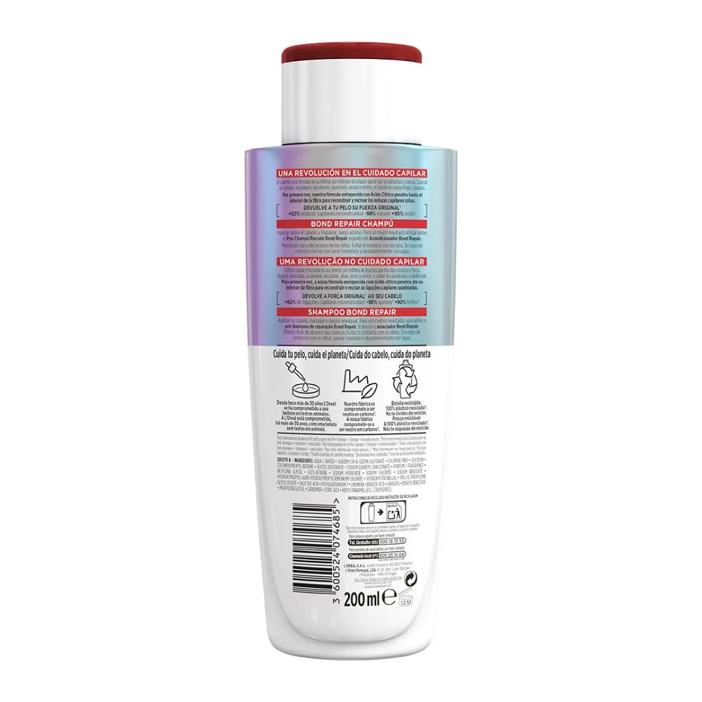 ELVIVE Bond Repair Champú Fortificante 200ml - Imagen 2