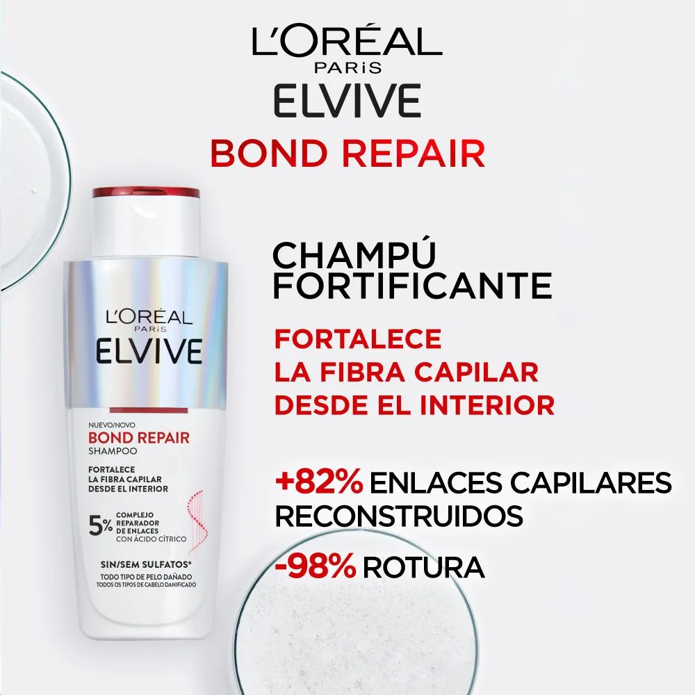 ELVIVE Bond Repair Champú Fortificante 200ml - Imagen 3