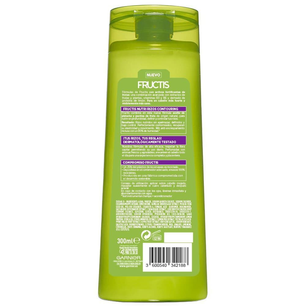 Fructis Champú Nutri Rizos 300 ml - Imagen 2