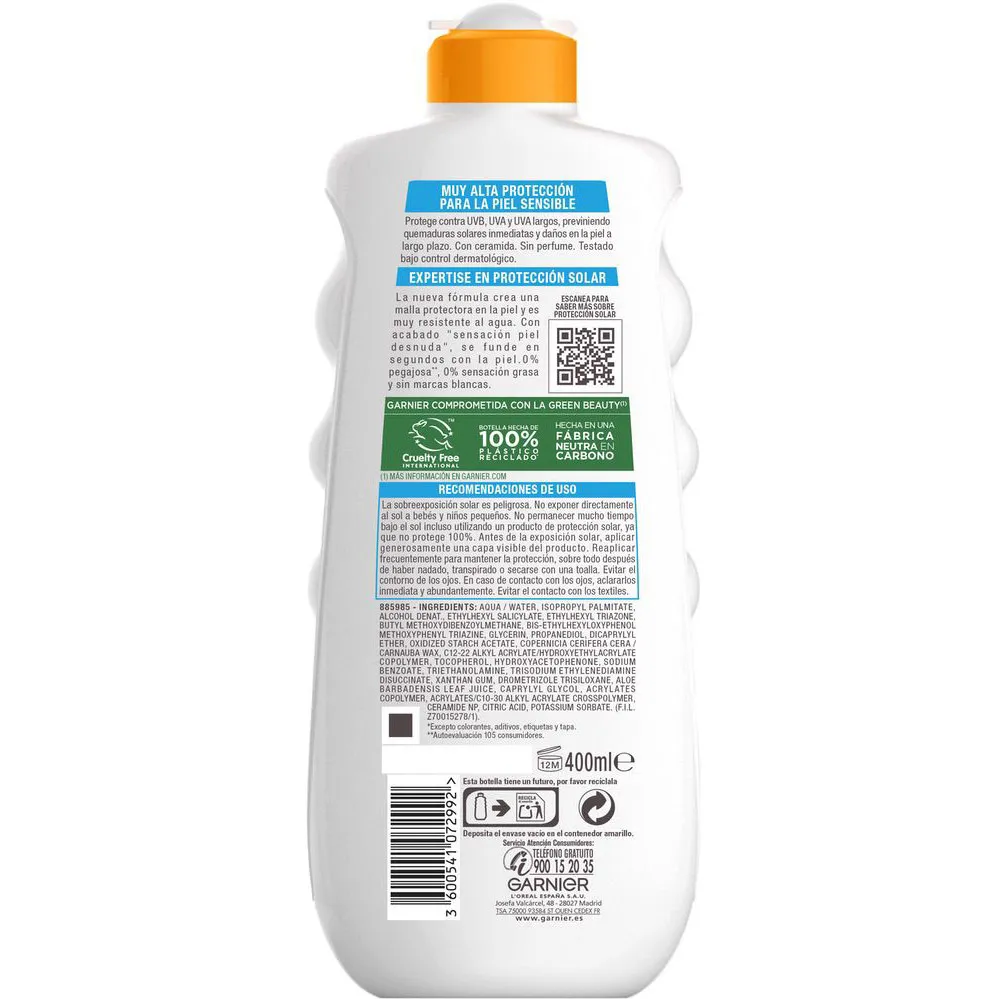DELIAL Sensitive Advanced Leche Protectora Solar IP50+ 400ml - Imagen 2
