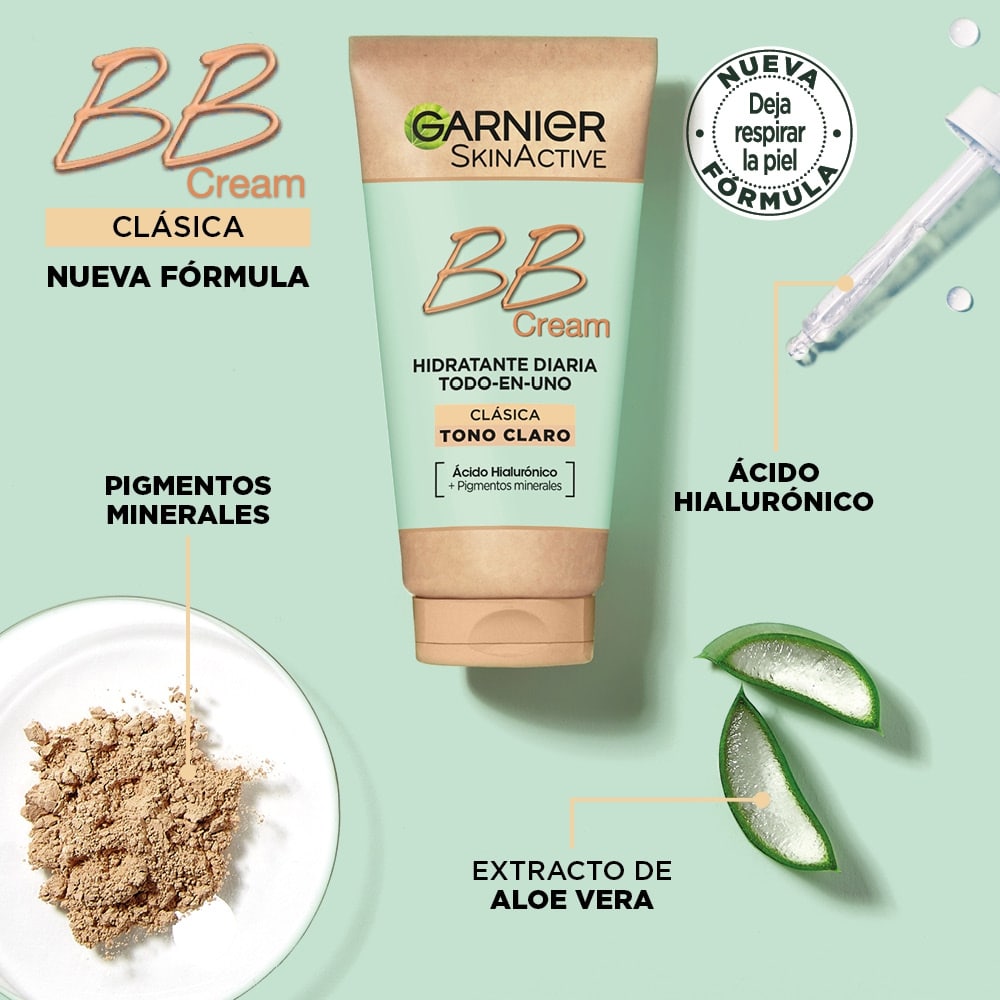 Skin Active BB Cream Clásica Tono Claro - Imagen 4