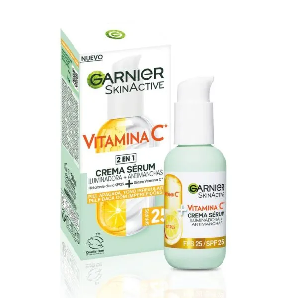 SKIN ACTIVE Crema Sérum con Vitamina C SPF 25 50ml