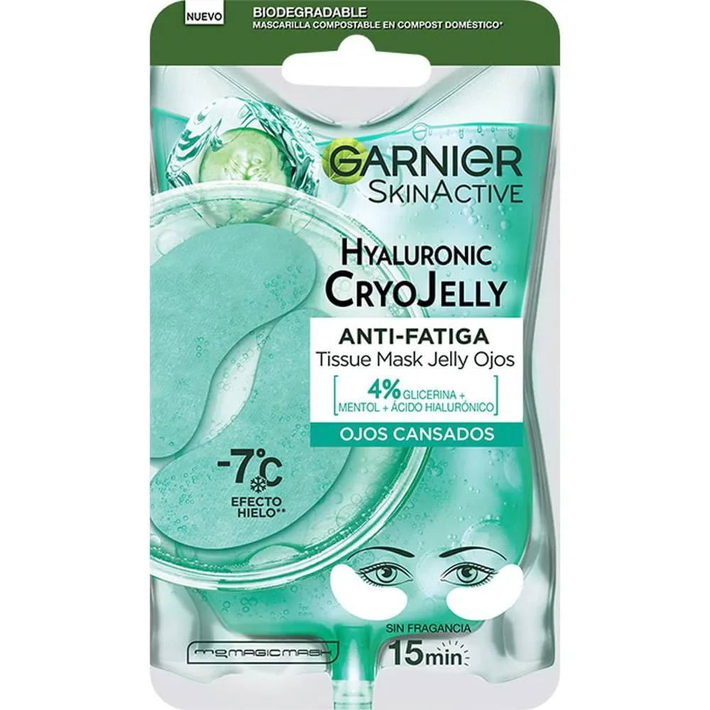 SKIN ACTIVE Tissue Mask Hyaluronic Cryo Jelly Ojos