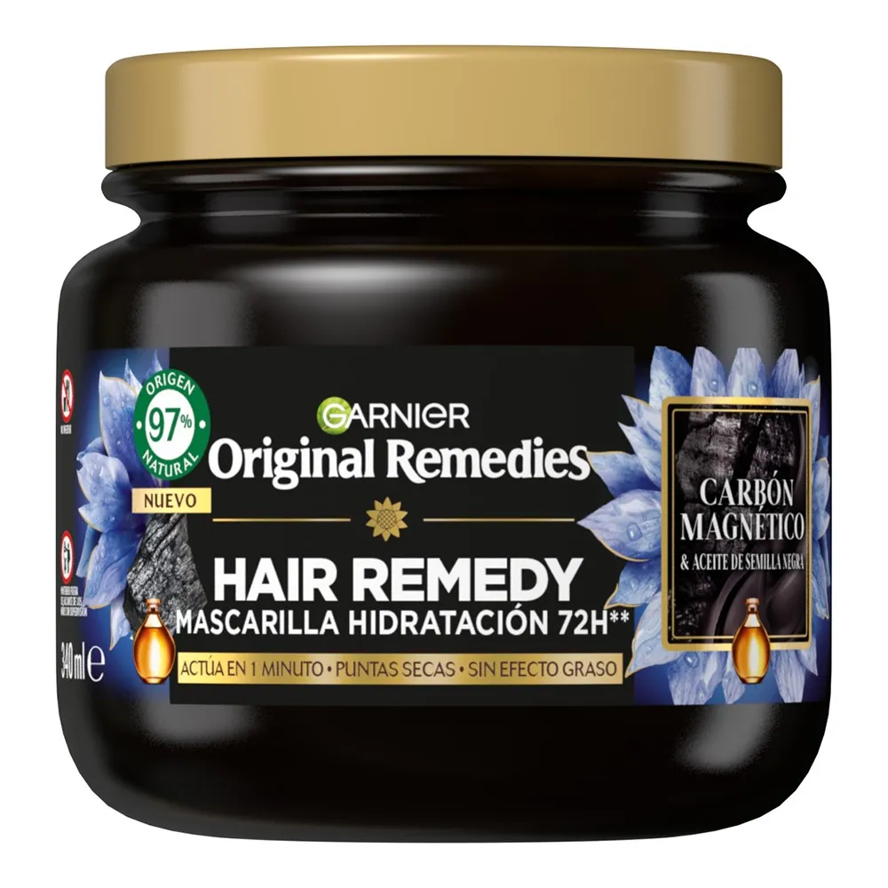 ORIGINAL REMEDIES Mascarilla Hidratante con Carbón Magnético 300ml
