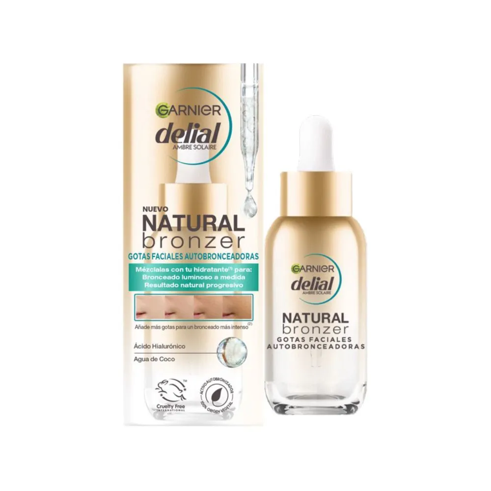 DELIAL Natural Bronzer Gotas Faciales Autobronceadoras 30ml