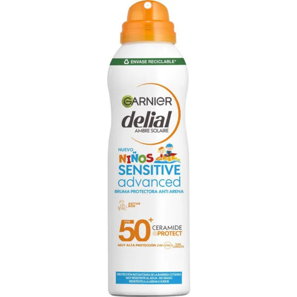 DELIAL Sensitive Advanced Bruma Protectora Anti Arena IP50+ para niños 150ml
