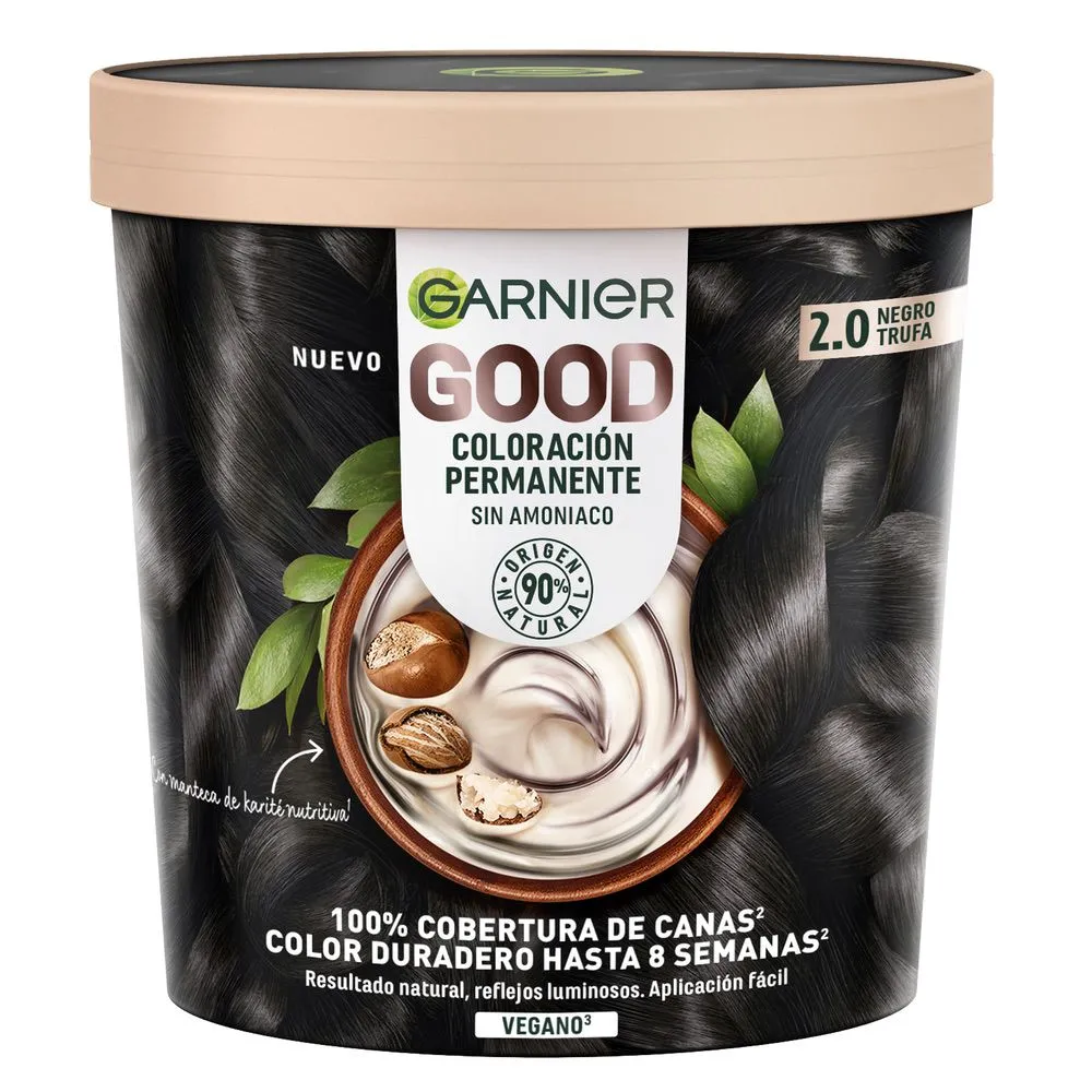 GARNIER GOOD Coloración Permanente Sin Amoniaco 2.0 Negro Trufa