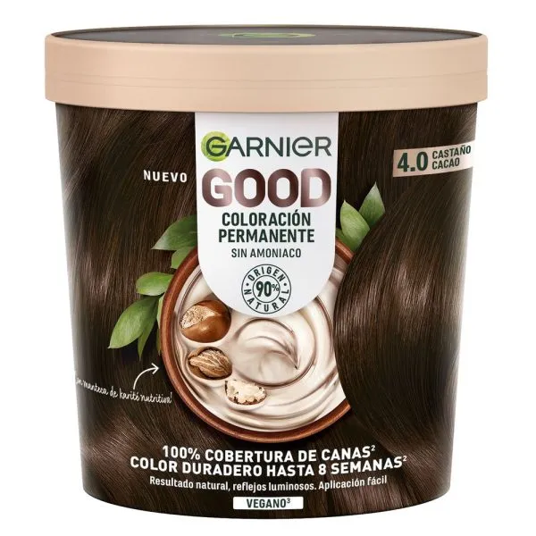GARNIER GOOD Coloración Permanente Sin Amoniaco 4.0 Castaño Cacao