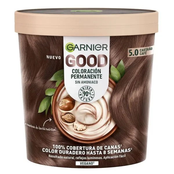 GARNIER GOOD Coloración Permanente Sin Amoniaco 5.0 Castaño café