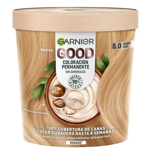 GARNIER GOOD Coloración Permanente Sin Amoniaco 8.0 Rubio Miel