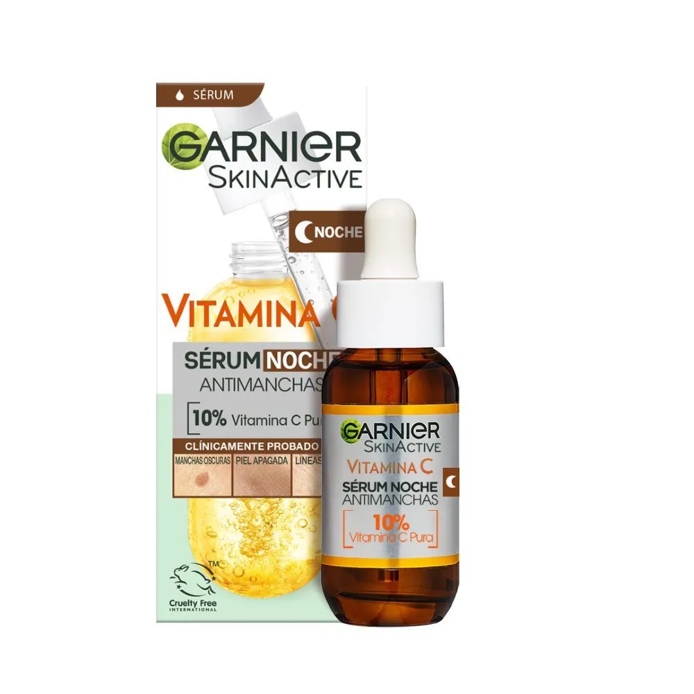 SKIN ACTIVE Vitamina C Sérum de Noche Antimanchas 30ml