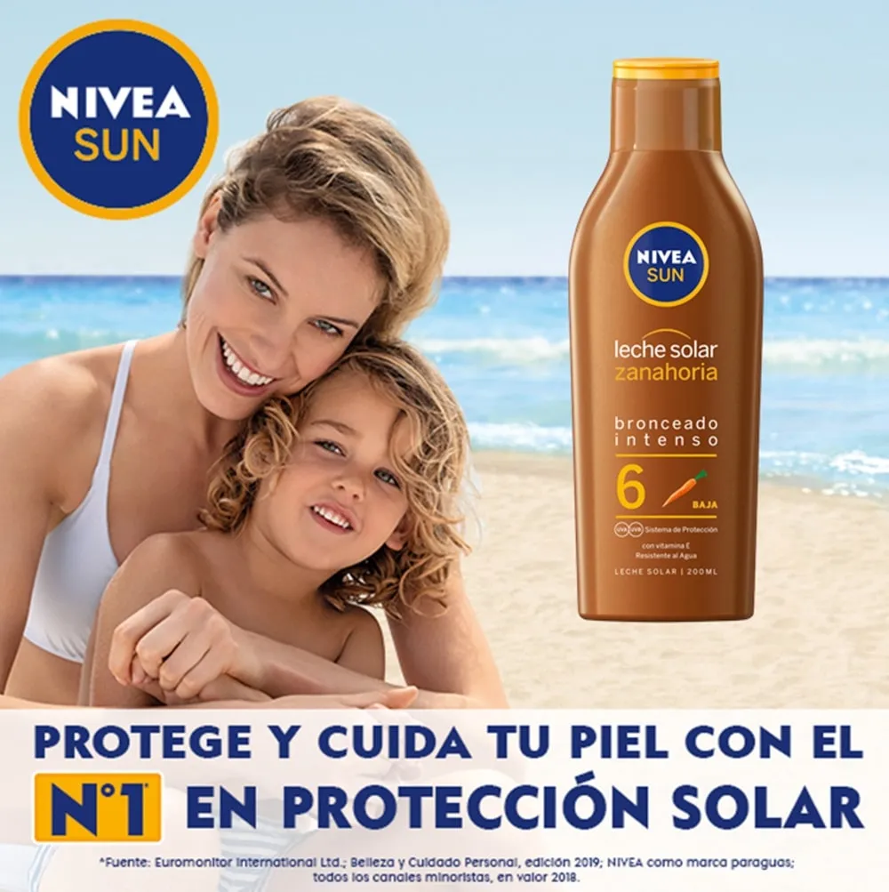 NIVEA SUN Leche Solar Zanahoria FP 6 - Imagen 5