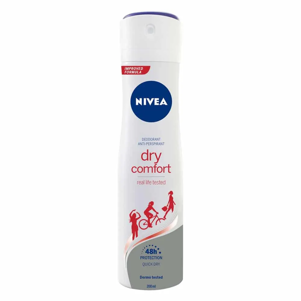NIVEA Dry Comfort Desodorante Antitranspirante Spray 200ml - Imagen 5