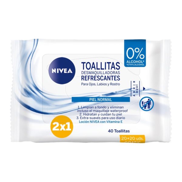 NIVEA Toallitas Desmaquilladoras Refrescantes