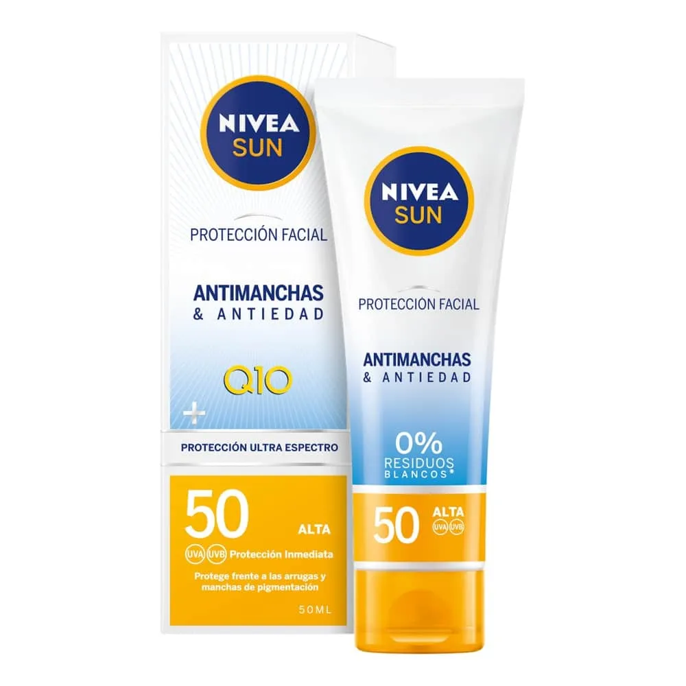 NIVEA SUN Protector Facial UV Anti-edad & Anti-Manchas FP 50