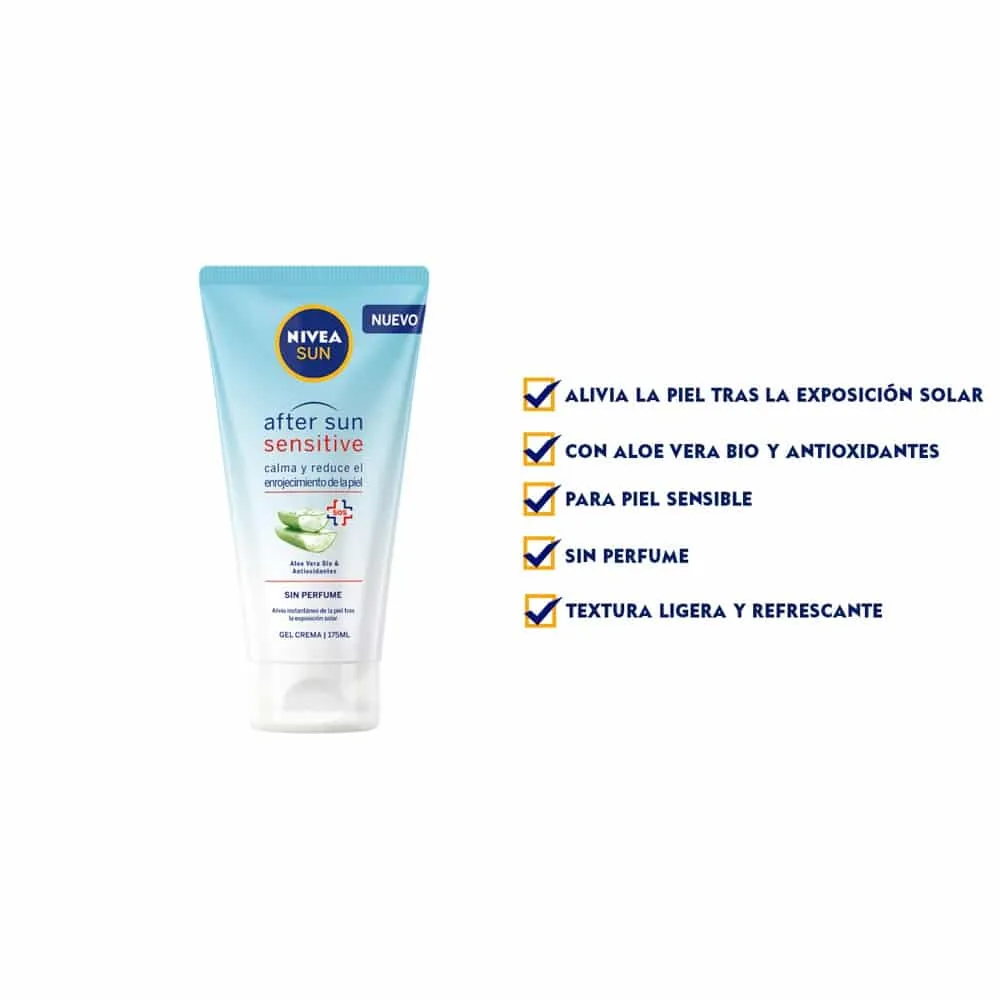 NIVEA SUN After Sun Sensitive Gel Crema - Imagen 3