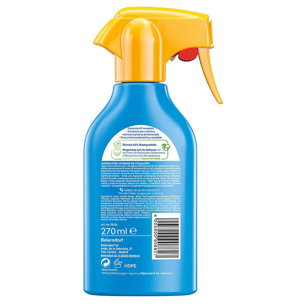 NIVEA SUN Protege & Broncea Spray Solar FP50 270ml - Imagen 2