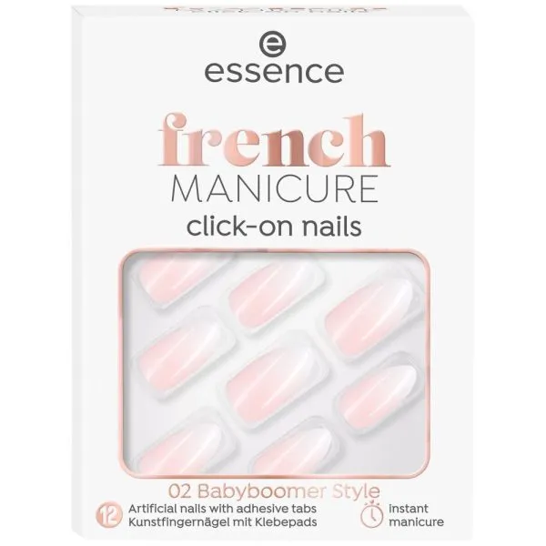 ESSENCE Uñas artificiales click-on french MANICURE 02