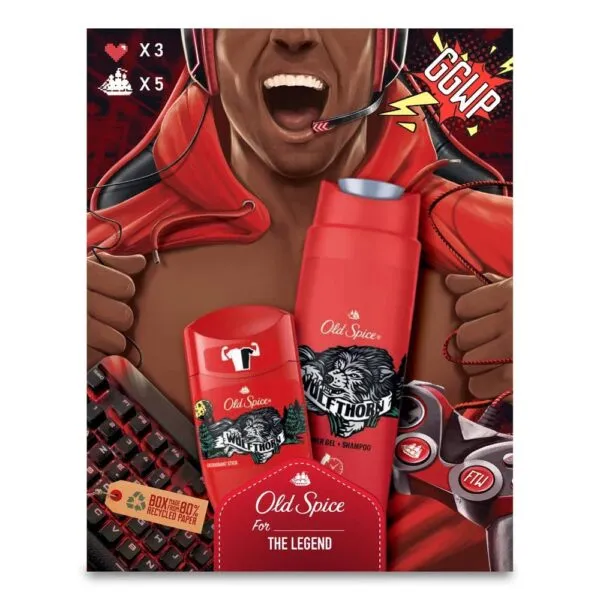 OLD SPICE Wolfthorn Pack de regalo desodorante + champú-gel de ducha