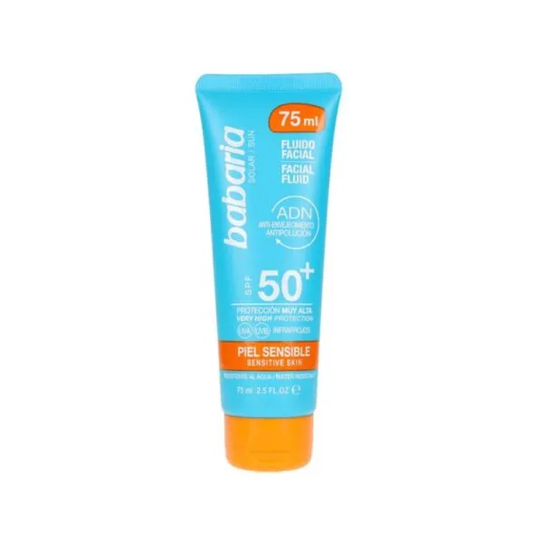BABARIA Fluido facial SPF50+ pieles sensibles y atópicas 75ml