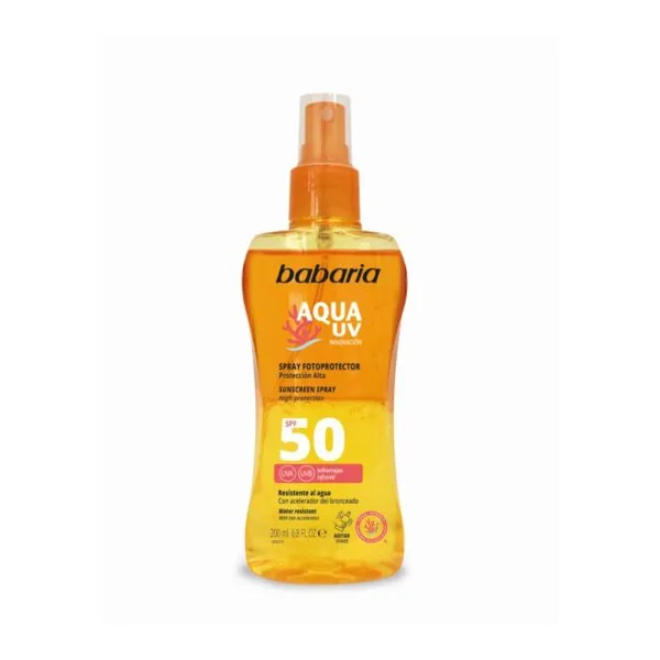 BABARIA Spray fotoprotector SPF50 Aqua UV