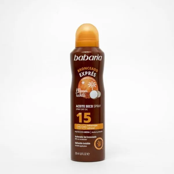BABARIA Aceite Seco en Spray SPF 15 200ml