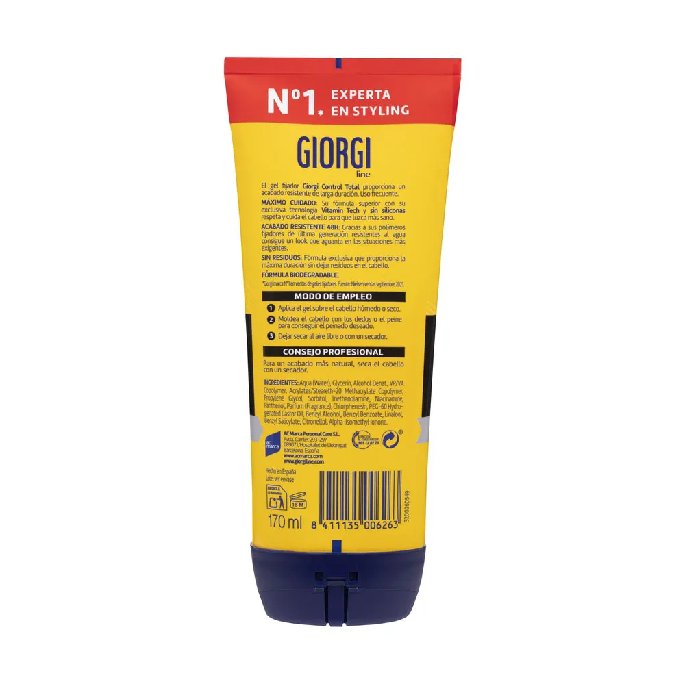 GIORGI Gel Fijador Control Total 170ml - Imagen 2