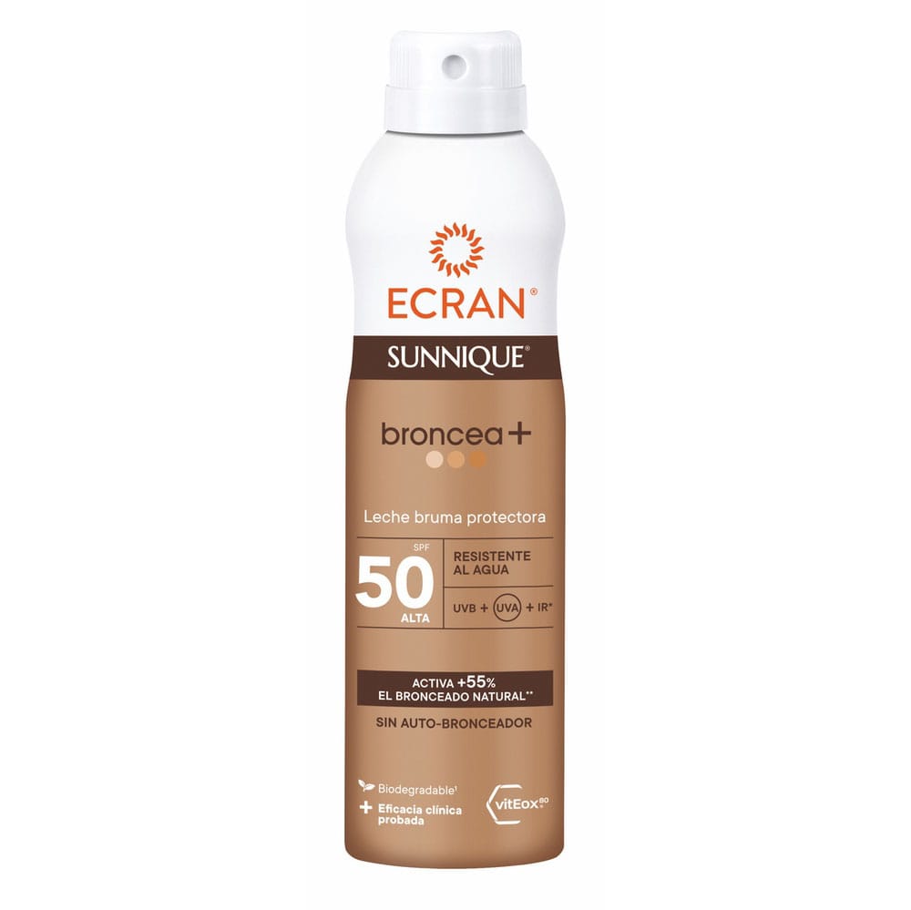 ECRAN SUNNIQUE Broncea+ Bruma Leche protectora FPS 50 250ml
