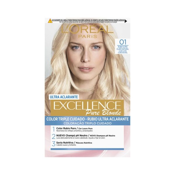 Excellence Pure Blonde Ultra-Aclarante 01 Rubio Ultra Claro Natural