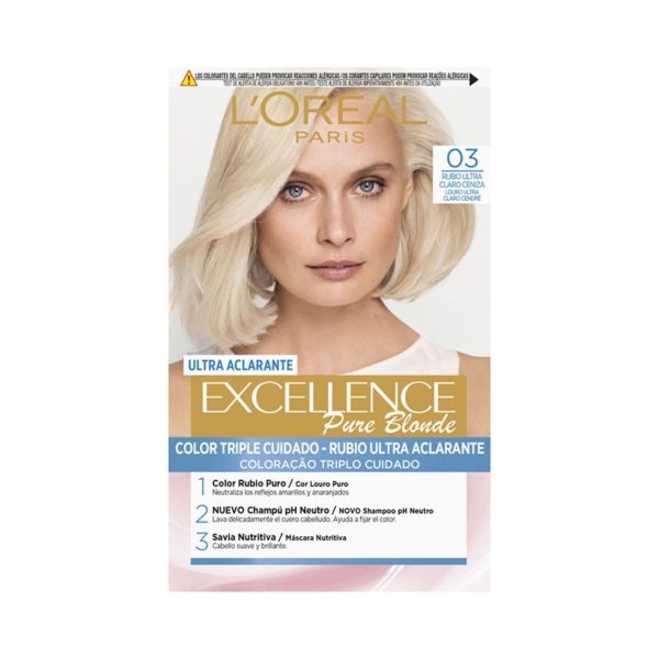 Excellence Pure Blonde Ultra-Aclarante 03 Rubio Ultra Claro Ceniza